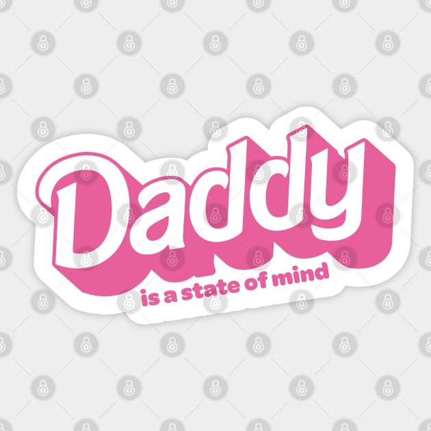 Daddy is a state of mind Sticker by la'lunadraw